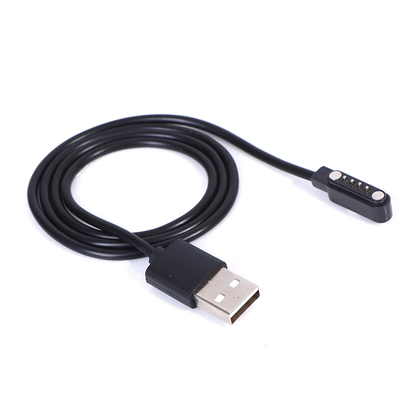 Nabíjačka Universal Smart Watch pre KW88 GT88 G3 SmartWatch Cable USB Power 4 PIN rozstupové magnetické nabíjacie káble