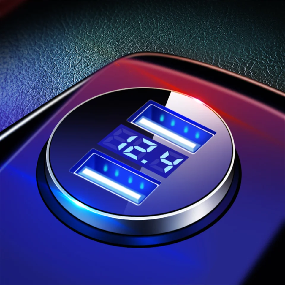 Nabíjačky automobilov Dual USB pre Toyota Avensis C-HR Rav4 Kia ​​Rio Honda Civic Hyundai Tucson 2017