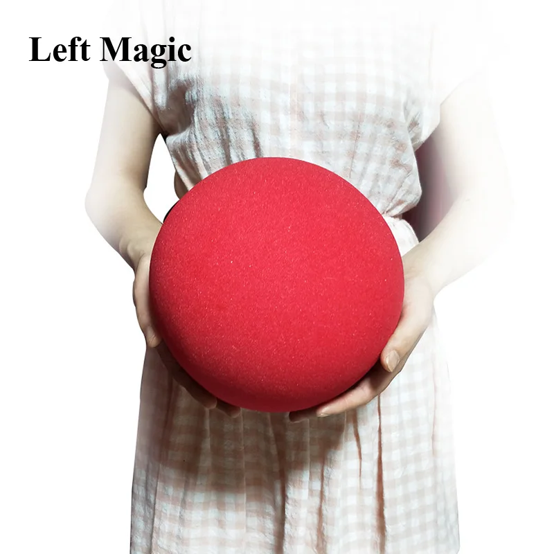 Nadmerná guľa Red Magic Špongie (priemer 20 cm) Magické triky Soft Mäkké loptu Vynikajúca elasticita klasická lopta Close Up Magic Props