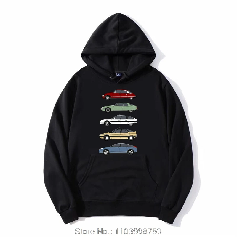 Nadmerná kapucňa Citroen Haute de Gamme Classic Car Collection (VR 2) Hoody Nový zipsový bunda Casy Cotton Pullover Mikina