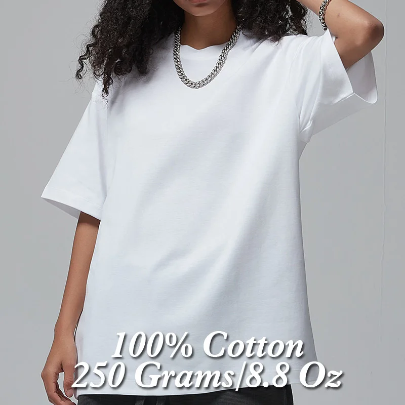 Nadmerné 100 žien s bavlnenými tričkami, tuhé vrcholy s krátkym rukávom, tričko Y2K, tričká s hip hopom, voľné streetwear, ťažký bavlnený odev