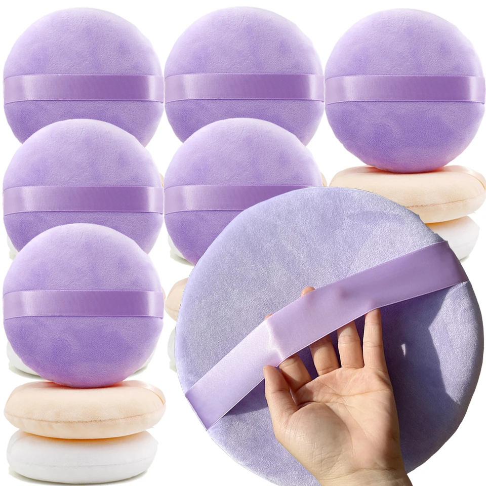 Nadmerné suché prášok Puff Velvet Beauty Špongie mäkký prášok Puffs Beauty Make -Undes Tools Super veľký kozmetický základný nástroj