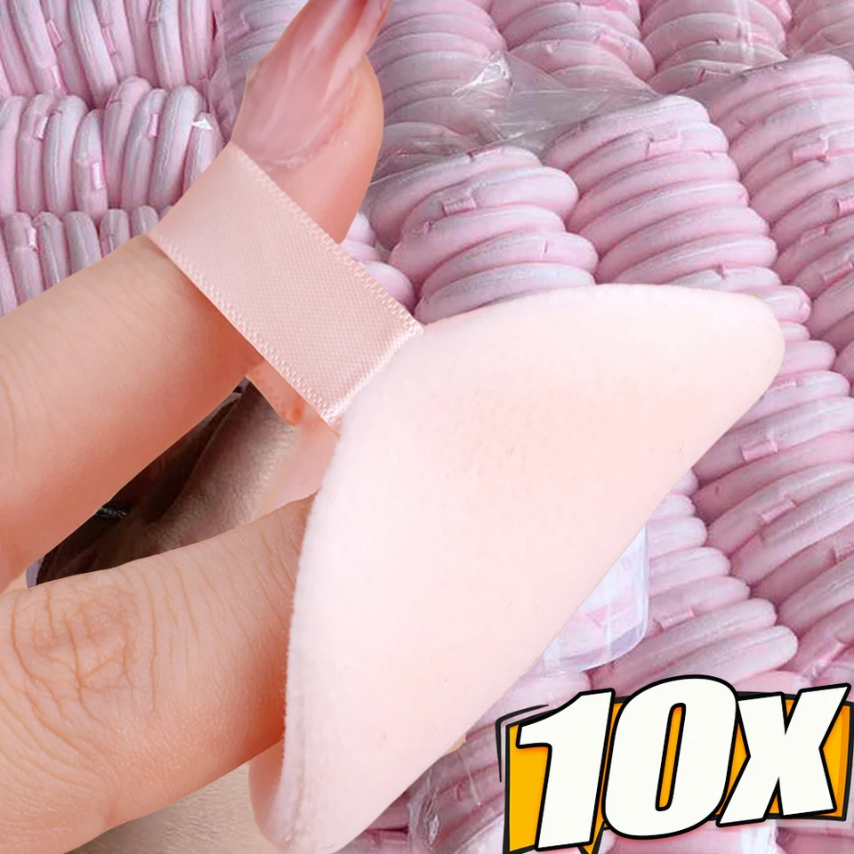Nadácia tváre prášku Puff Profesionálny okrúhly tvar Prenosný mäkký zamatový kozmetický kozmetický make -up make -up nadácia Špongie kozmetické nástroje