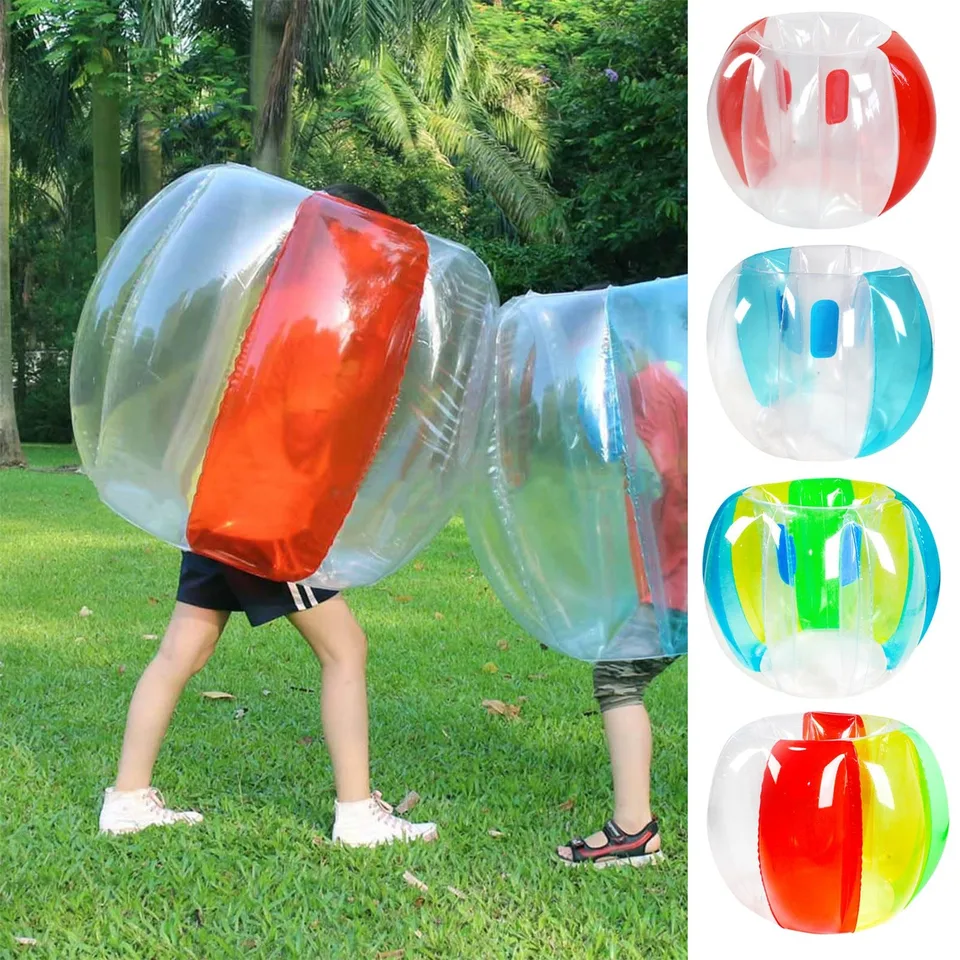 Nafukovacia nárazová guľa ľudská kolízia Ball PVC Body Bubble Bounce Ball pre outdoorové aktivity, rodinná párty multiplayer 90x75cm