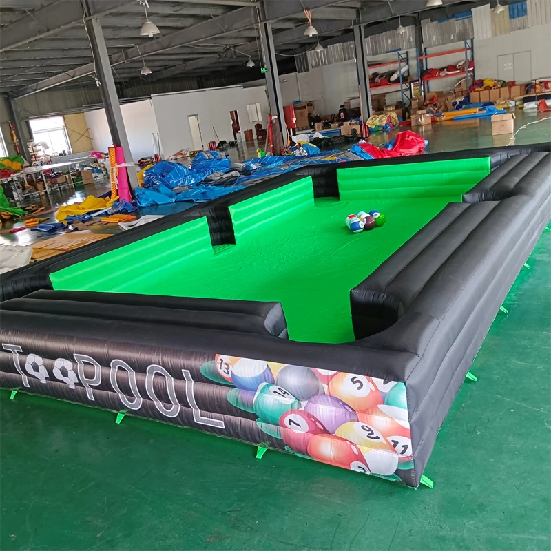 Nafukovací snookerový biliardový stolík futbalový bazén nafukovacia súťažná hra nafukovací futbalový bazén prispôsobený obrie bazén Palyground