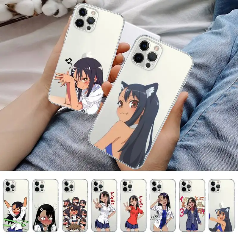 Nagatoro San anime estetický puzdro pre iPhone 11 12 13 Mini Pro xs max 8 6 6s plus x 5s SE 2020 xr puzdro