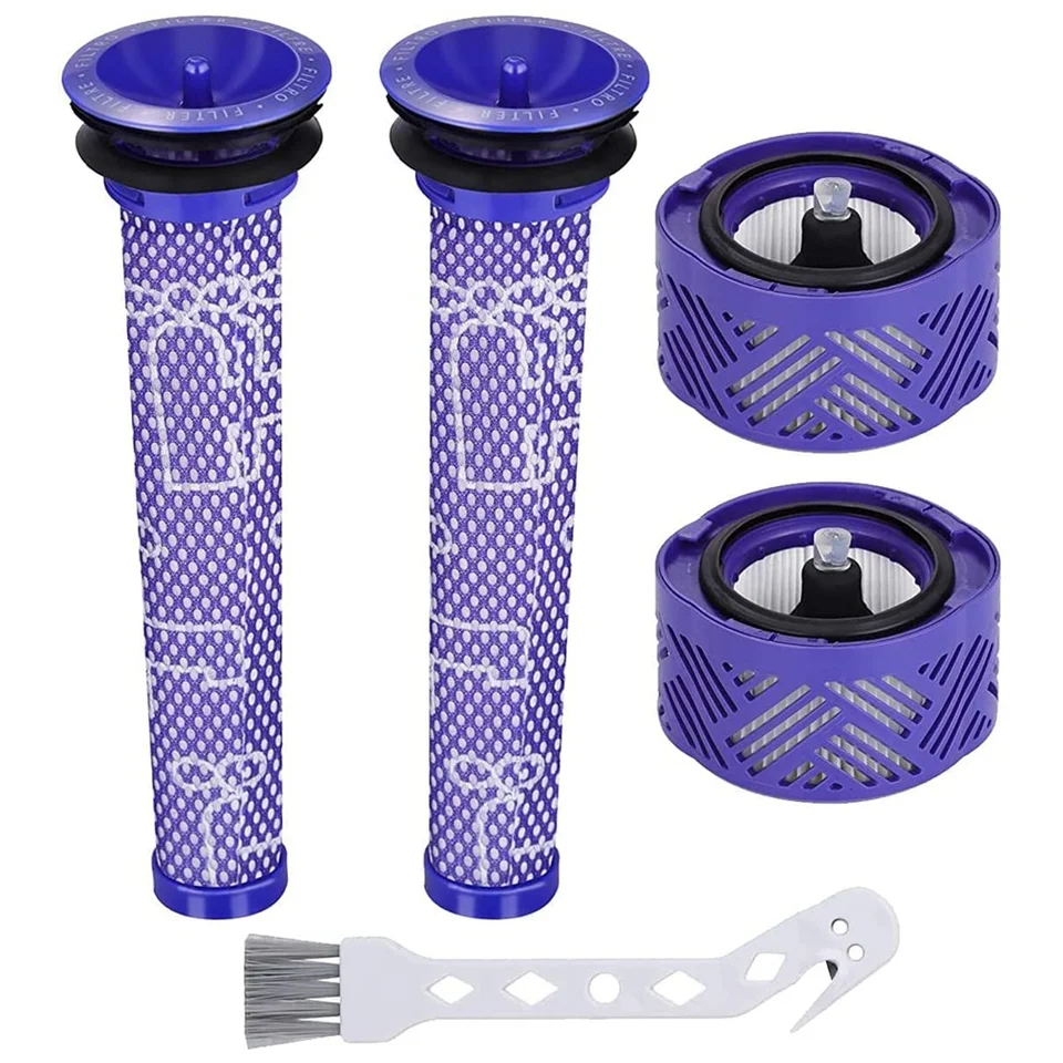 Nahrádza filter pre Dyson V6, príslušenstvo umývateľné filtry a umývateľný HEPA po filtre, vymeňte diely DY-966912-03