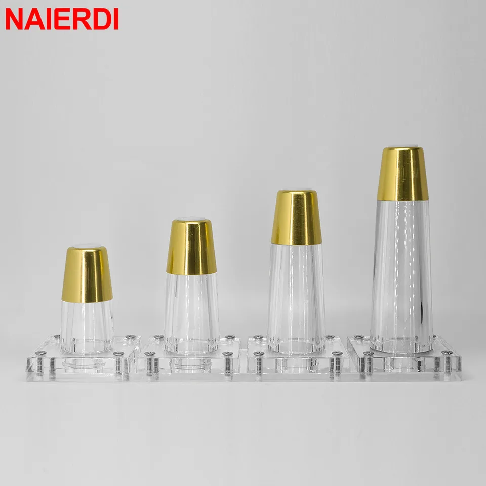 Naierdi 4 balenie akrylového krištáľového nábytku nôh nôh nohy priehľadné stolové nohy Výmena pohovky Foot Nábytok Hardware