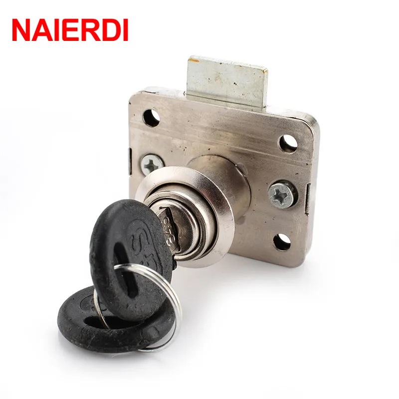 Naierdi Lock Ned-101 železná zásuvka zákerná nábytok stolová skrinka zámky 16 mm zámok jadro 22 hrúbka s dvom