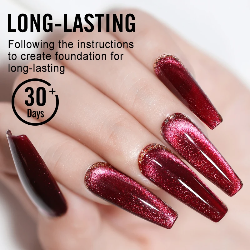 Nailco 10 ml Glitter Cat Eye Gel na nechty lak na nechty Rose Gold Color UV LED LED Art Art Gél lak lak lak namočenie laku na nechtový gél lak lak