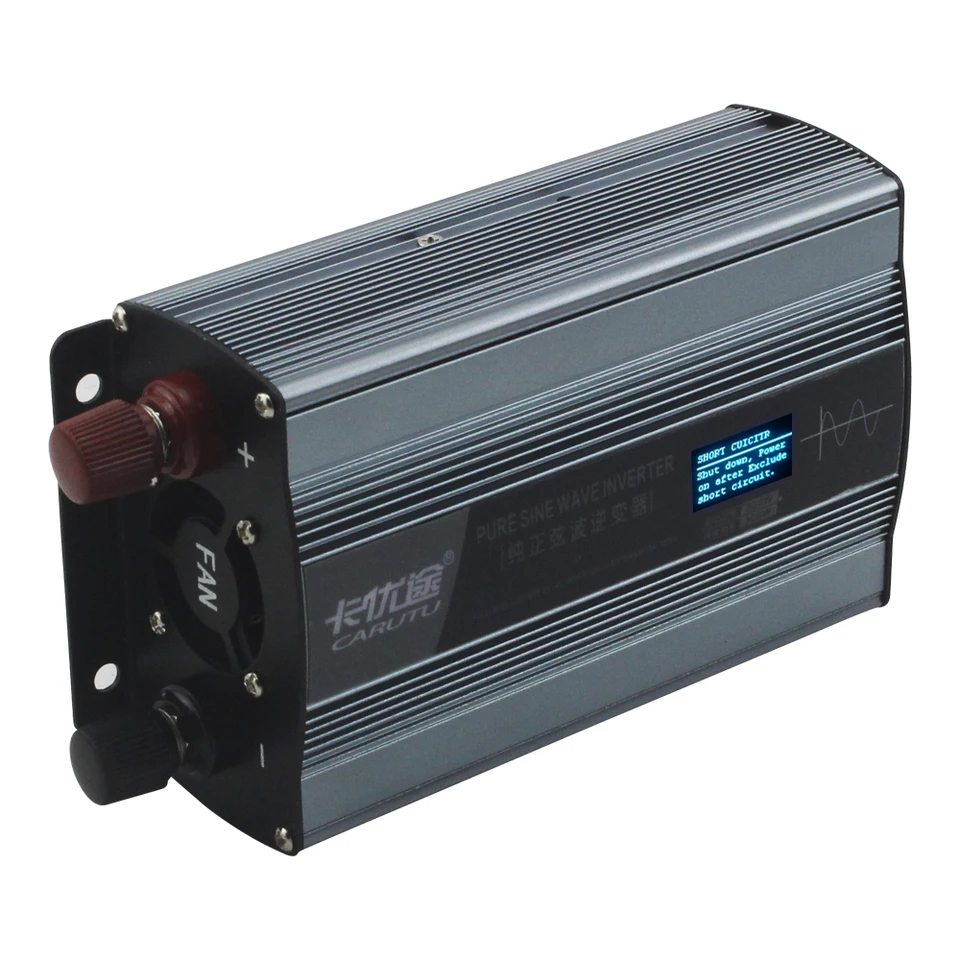 Najdôležitejšie plné udržanie 300 W Pure Sinine Wave Inverter s ideálnymi chybovými výzvami Displej 12V až 220 V pre ľahký počítačový ventilátor