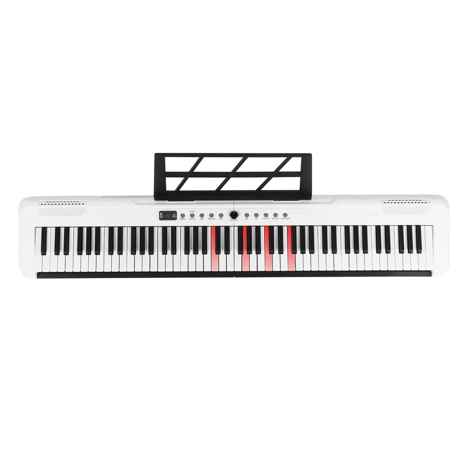 Najlepšia cena 88 kľúče začiatočníci hračky na klavírnu elektronickú klávesnicu syntetizátor Teclados Electronic Organ s osvetlením a midi