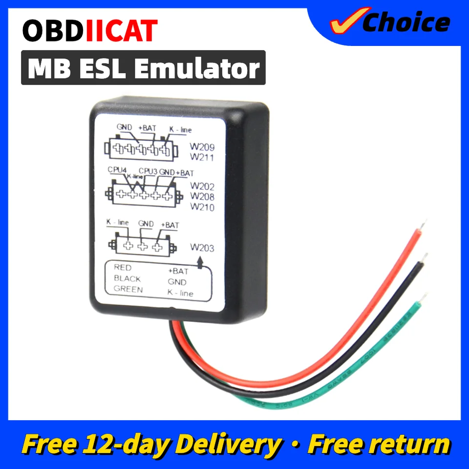 Najlepšia cena MB ESL emulátor ESL Simulator pre mer-ce-des pre B-en-Z pre W209 W202 W208 W210 W203 W211 Automatický programátor