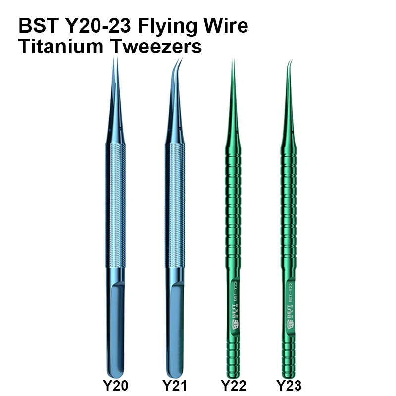 Najlepšie BST-Y20 BST-Y21 BST-Y22 BST-Y23 Titánový zliatinový zliatiny Presnosť Pinzera hlavnej dosky čip ic BGA Flying Wire Clamp Opravy pinzery