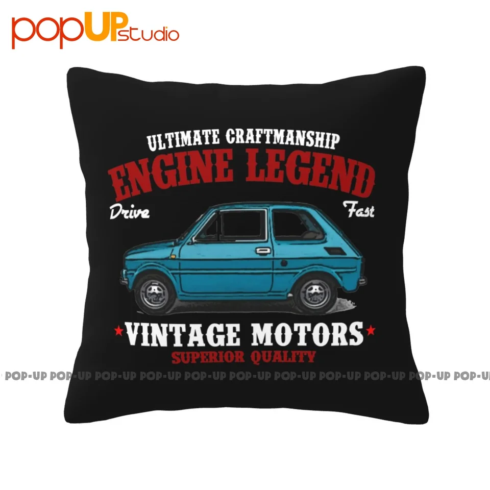 Najlepšie Fiat 126 1976 Motor Legend vankúš vankúš vankúš na umývateľné dekoratívne dom
