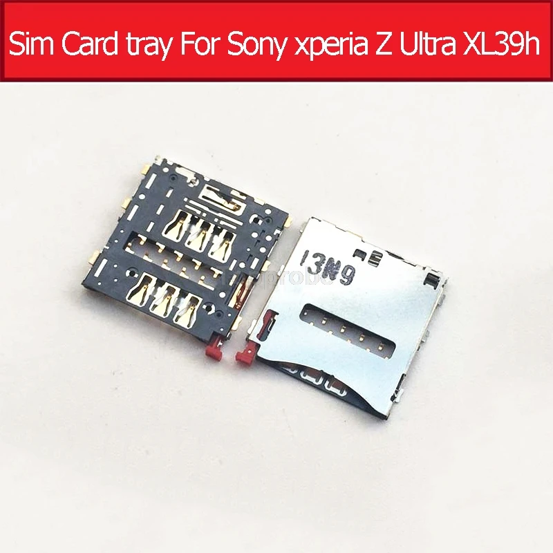 Najlepšie originálne SIM Card Tray pre spoločnosť Sony Xperia Z Ultra XL39H C6802 C6803 C6806 C6833 SIM SIM Card Slot pre SONY XL39H SIM CARTA RETEMER