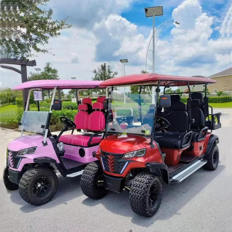 Najlepší klubový automobil 2 4 6 Sedadlá Elektrický golfový vozík Custom Comfort 72V Littium 4 Sedadlá elektrické golfové vozíky