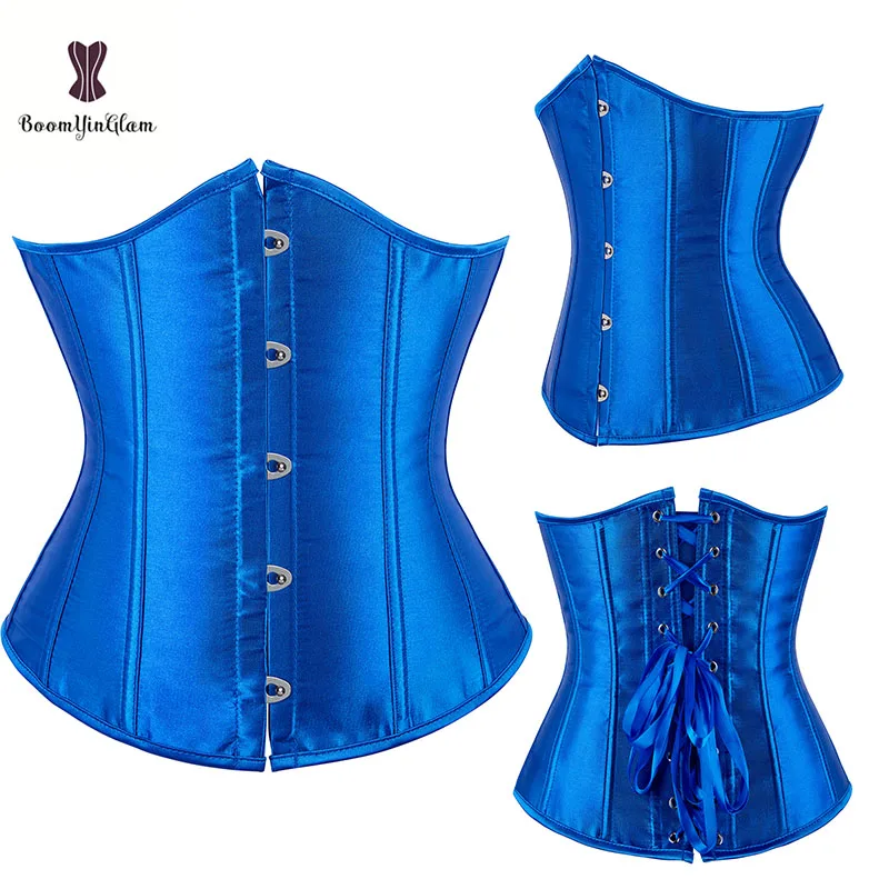 Najnižšia cena Veľkoobchod lacný korzet Factory Bustiers Dropshipping Satin Underbust Korset pás