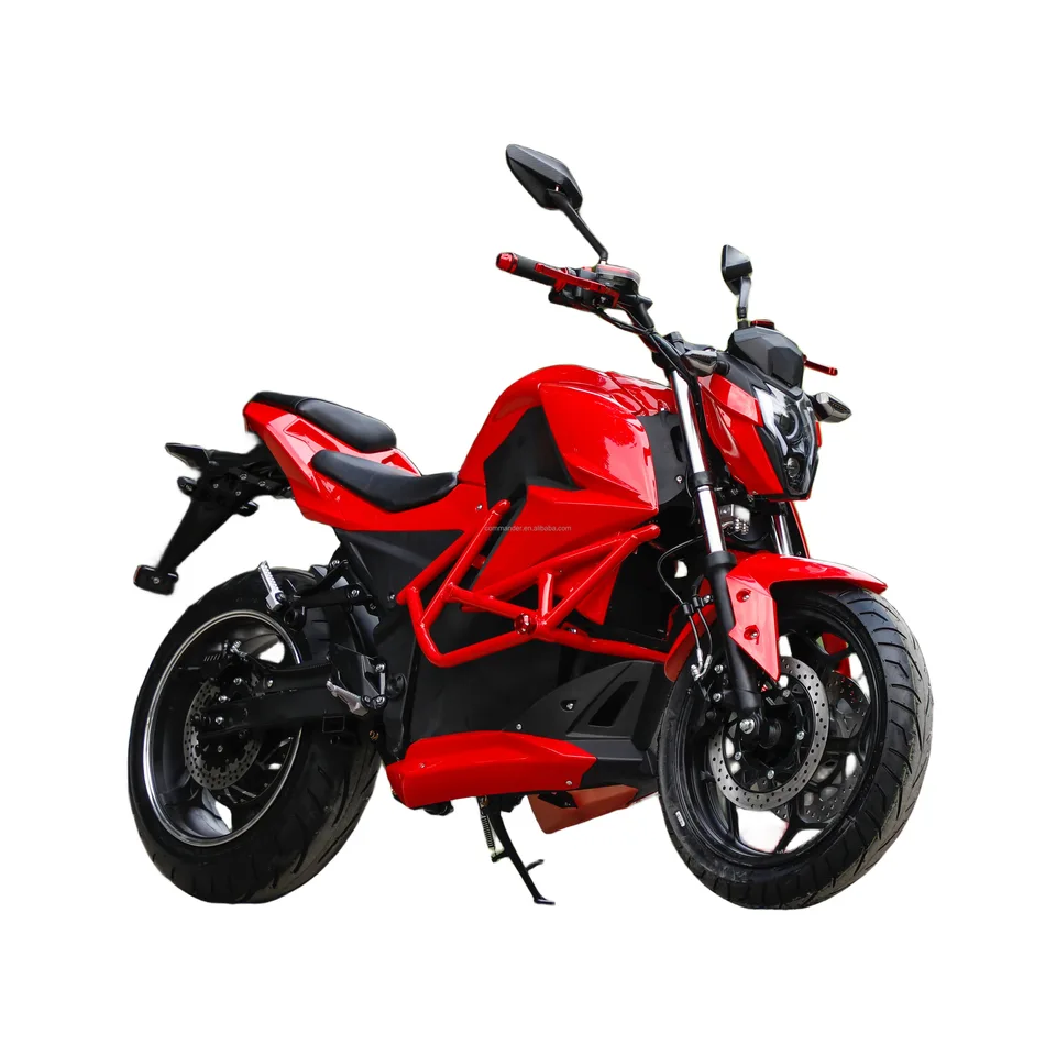 Najnovšia nová energetická lítiová batéria High Speed ​​72V 5000 W Elektrické motocykle pre dospelých