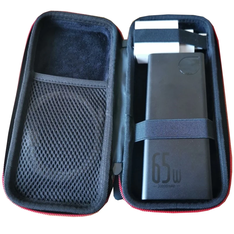 Najnovšia tvrdá Eva Outdoor Cestovná ochrana krabice Storage Bag prepravovanie krytu pre Baseus 65W Power Bank 20000 mAh Power Bank nabíjačka