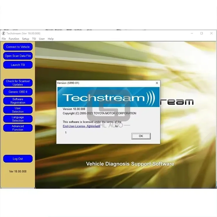 Najnovšia verzia T oyota Techstream 18.00.008 Softvérový automobil Diagnostický nástroj pre T Oyota Lexus