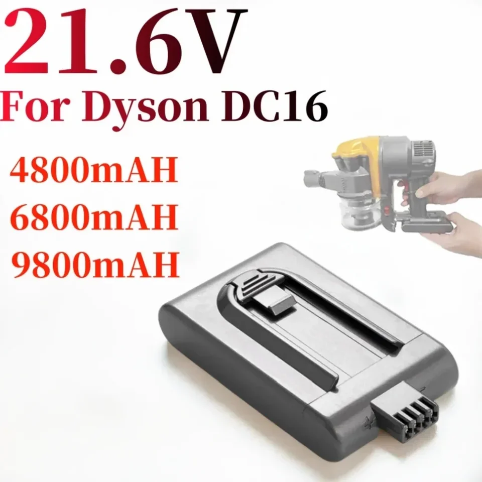 Najnovšie 21,6 V 4.8/6.8/9.8/AH DC16 Li-Ion Batéria Batéria pre dyson DC12 BP01 912433-03 912433-0112097