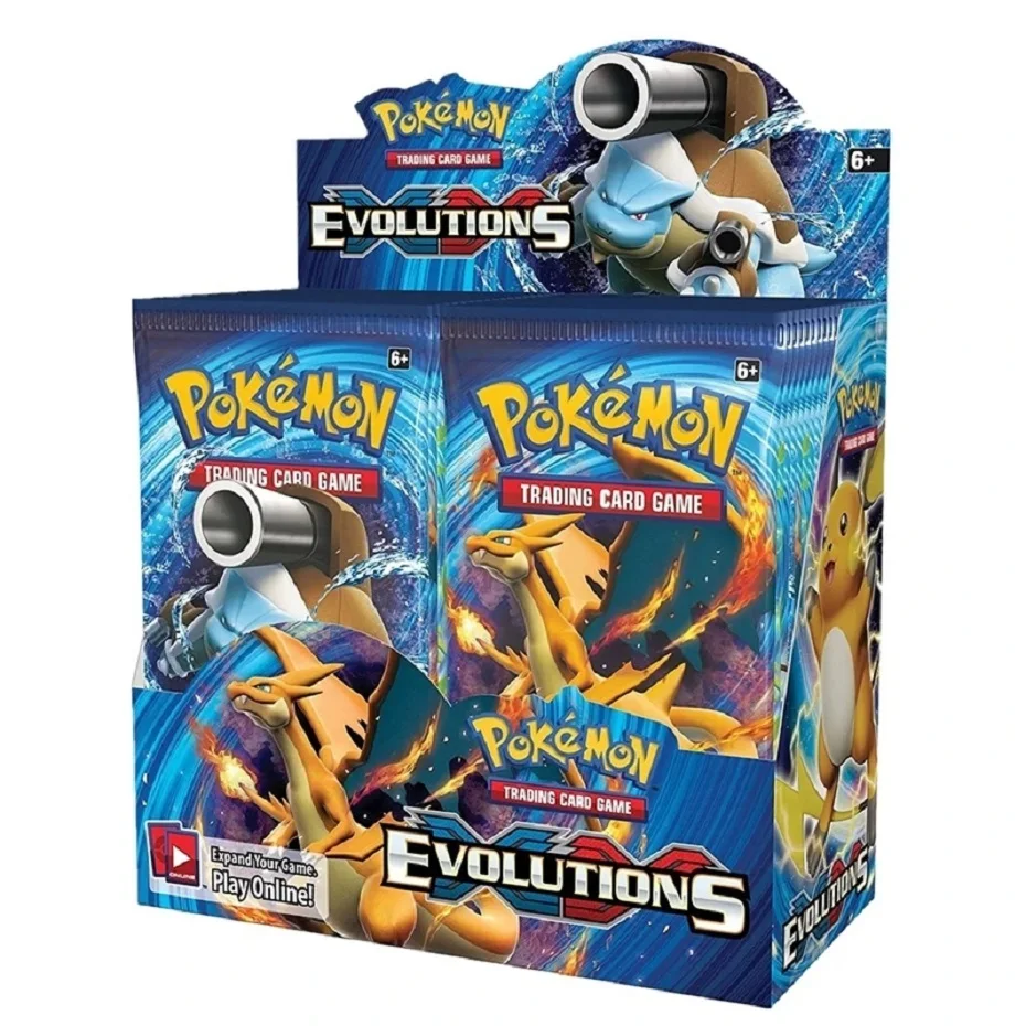 Najnovšie 324ks Pokemon Cards Sun & Moon XY Evolutions Pokemon Booster Box Collectible Tradiner Card Game pre deti