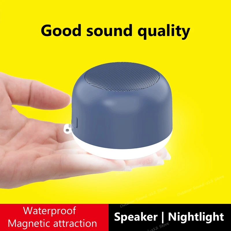 Najnovšie bezdrôtové mini reproduktory prenosné TWS Bluetooths Wireless Stereo Music Sound Box Nočné svetlo s magnetickou atrakciou