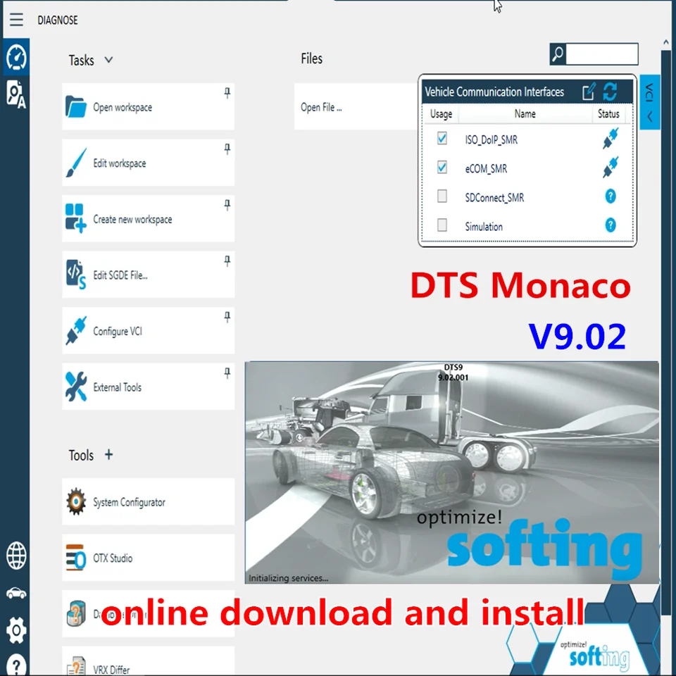Najnovšie DTS Monaco V9.02/V8.16 pre MUSLEXER MB STAR C4 C5 Multiplexer C6 VCI Online inštalácia a aktivácia