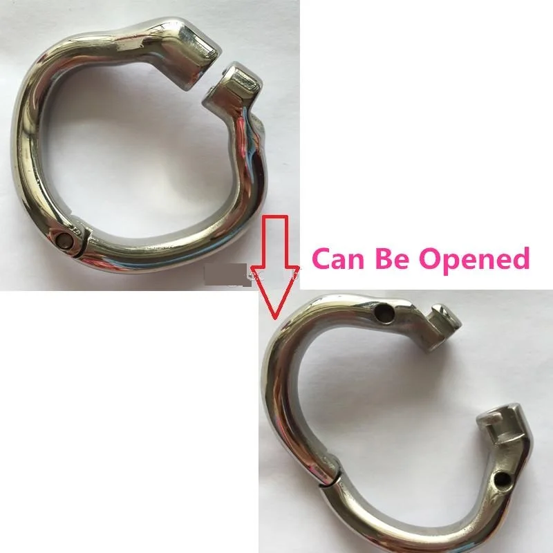 Najnovšie krivky Snap prsteň pre mužov z nehrdzavejúcej ocele Cock Penis Cage Cage Zariadenie BDSM Produkty BDSM Sex hračky S059