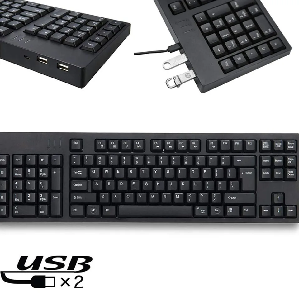 Najnovšie multimédiá 109-ľavá ruka Ergonomická klávesnica + Duálna podpora USBHUB Rôzne kancelárske počítače v plnej veľkosti Kľúčová doska