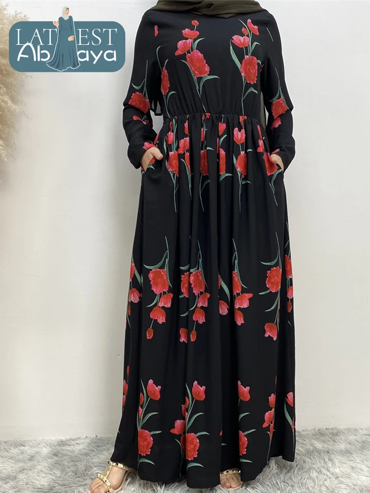 Najnovšie rúcho lonue femmes Musulmane Abayas pre ženy hrubé šifónové morčacie skromné ​​šaty Dubaj luxusné kimono islamské oblečenie