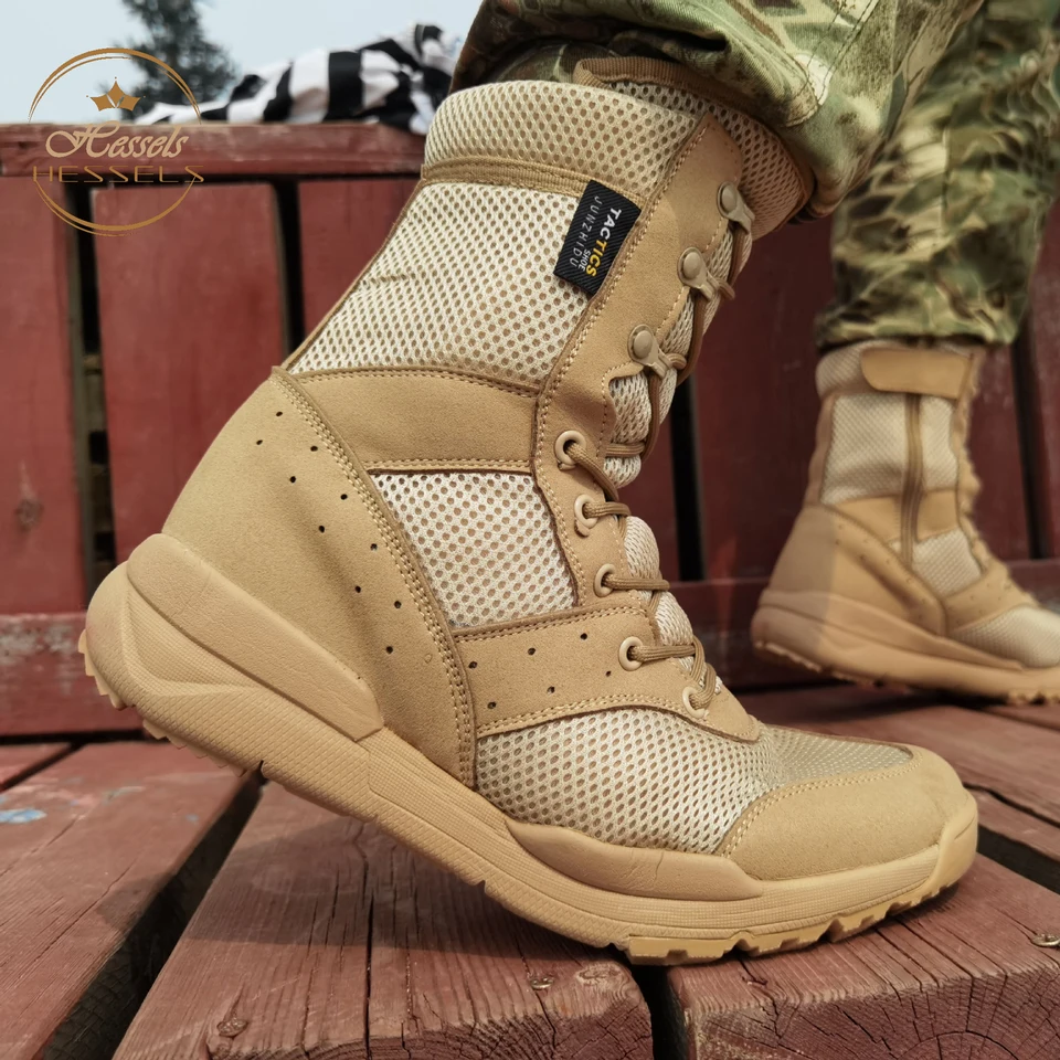 Najnovšie zips unisex ultrallight outdoor lezecké topánky taktické výcvikové armádne topánky letné priedušné sieťové turistické púštne topánky