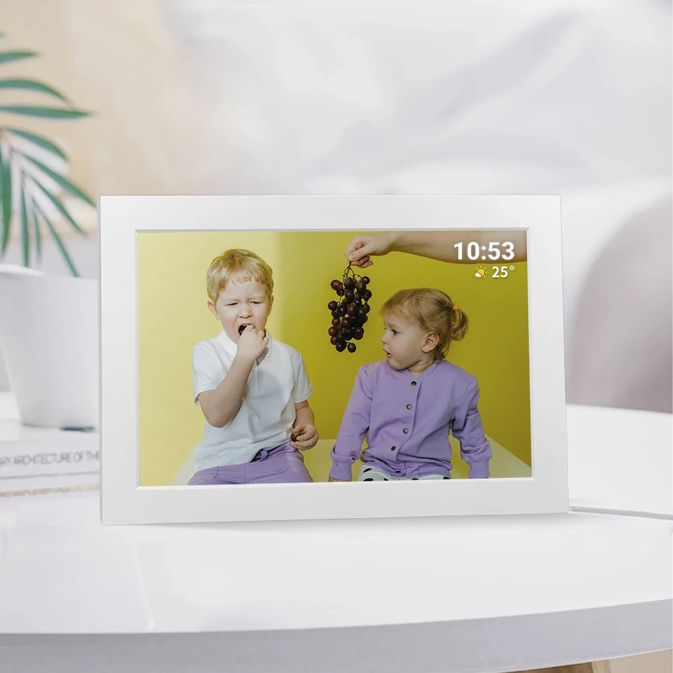 Najnovší 2024 Model Nový príchod wifi dotykovej obrazovky Obrázok Video rám