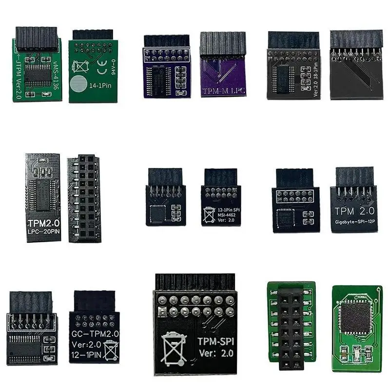 Najnovší bezpečnostný modul TPM 2.0 podporuje verziu 2.0 12 14 18 20-1pin PIN Support Multi-značky Diaľková doska