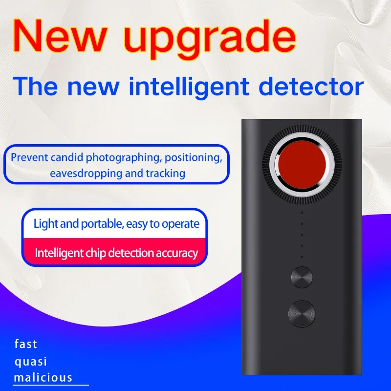 Najnovší detektor proti špionážnemu prenosnému dierke skryté šošovky detekcia gadget pre GPS Tracker Skrytý fotoaparát Vyhľadávač odpočúvania zariadenia