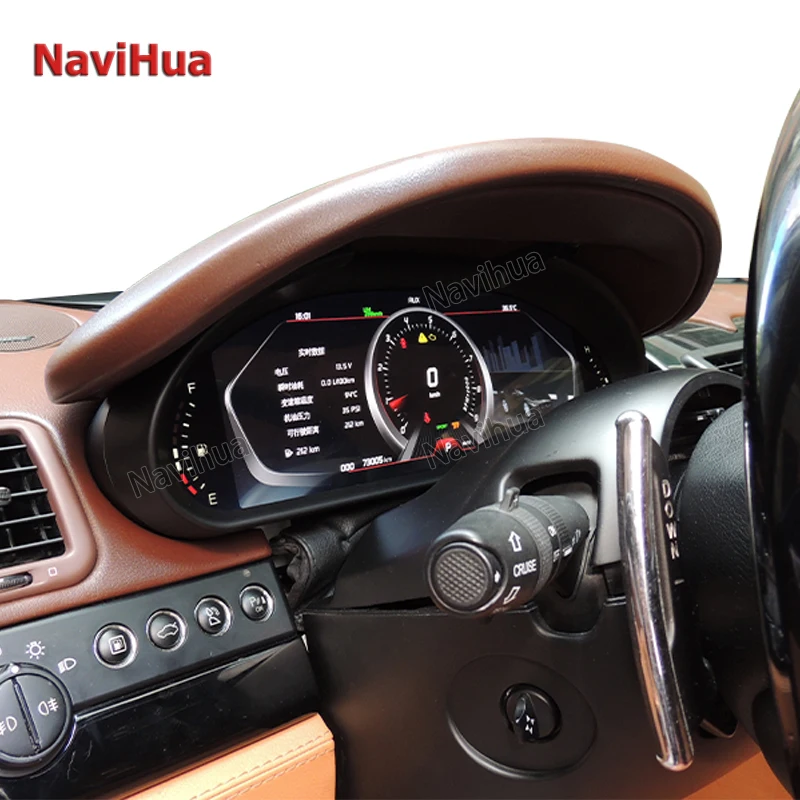Najnovší digitálny prístroj LCD Dashboard Android Autoter merač Linux Digitálny klaster pre Maserati Quattroporte 2004-2012