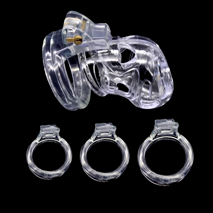 Najnovší kontrastový farebný dizajn vetracie diery Mužská klietka klietka W 4 Penis Ring Bondage Lock Záver Zariadenie Zariadenie Dospelý bdsm sex hračky LA Color 18