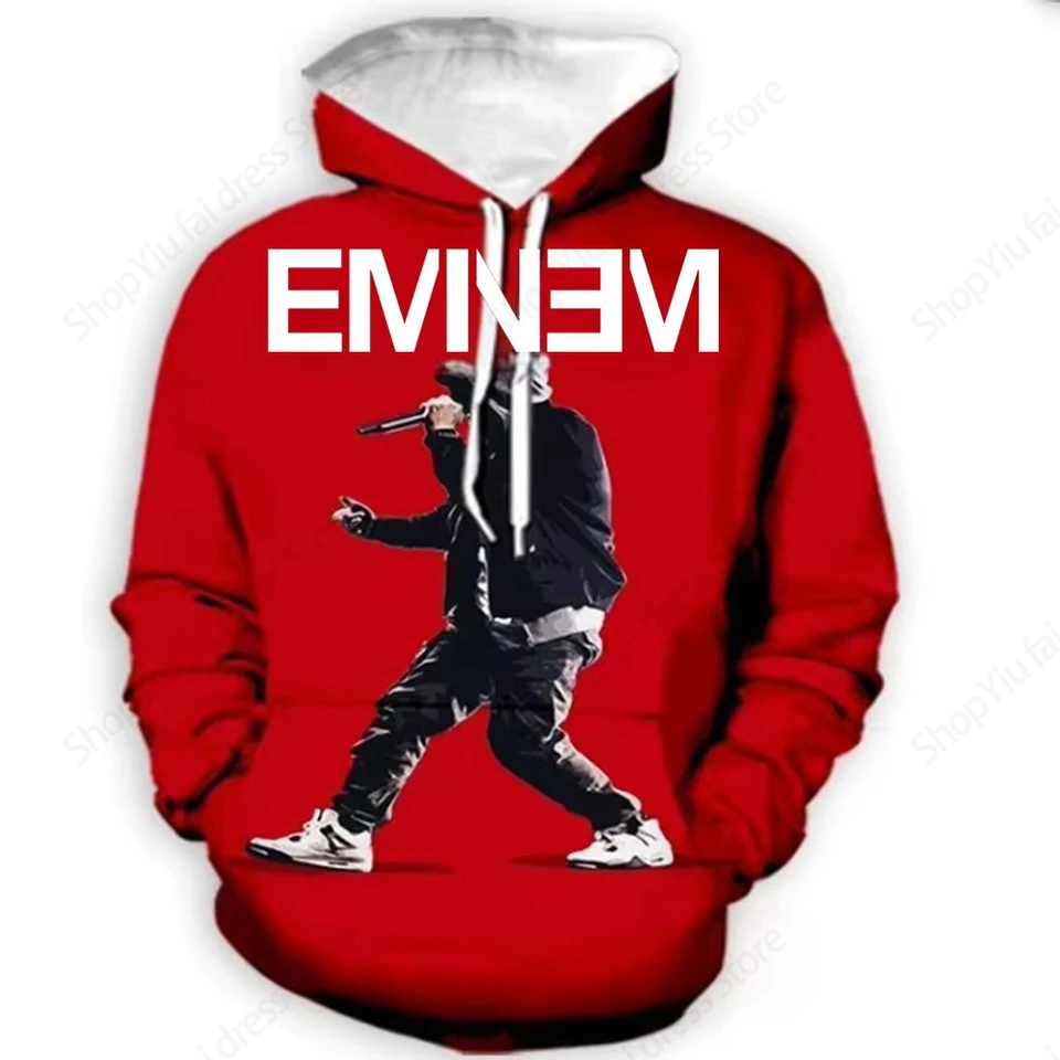Najnovší populárny rapper Eminem 3D tlač mikiny Men Menis módne mikiny mikina