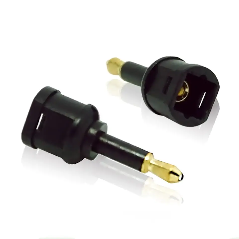 Najnovší praktický digitálny zvukový konektor Black Black Užitočné mini 3ks do 3,5 mm optického adaptéra TOSLink