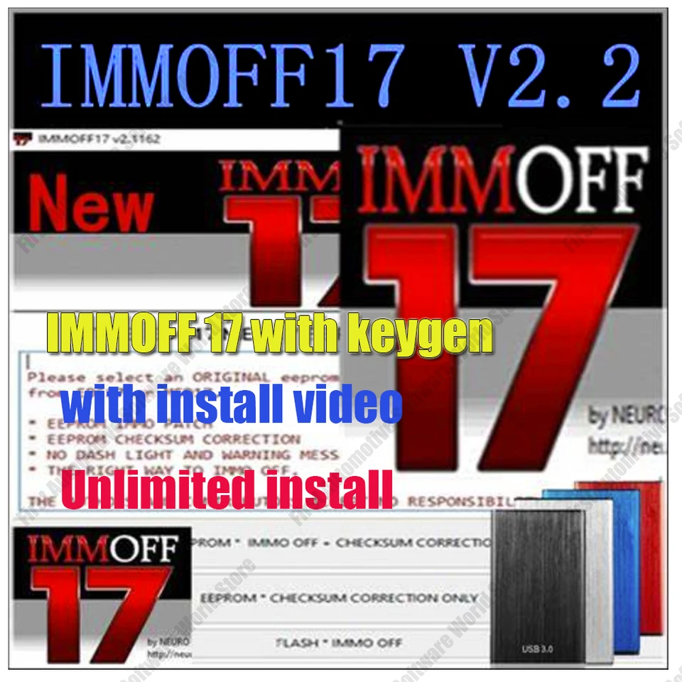 Najnovší softvér Immo off17 Softvér EDC17 IMMO OFF ECU Neurotuning IMMOFF17+ ZADARMO KEYGEN+ nainštalujte video+ DPF_EGR_LAMBDA_RE