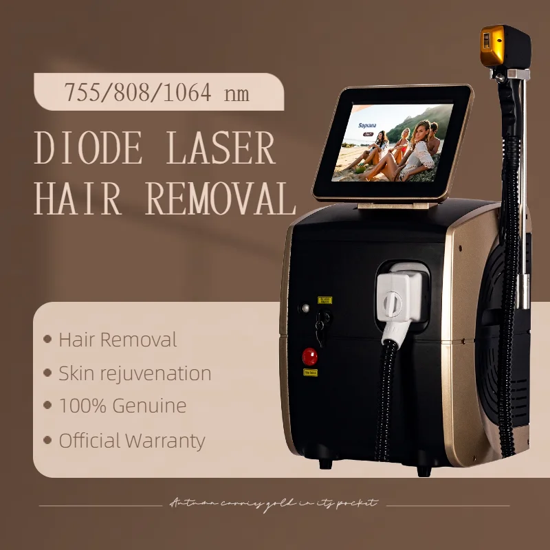 Najnovší trvalý stroj na odstraňovanie vlasov 808nm dióda laserový ľadový vlasový odstránenie laser Odstráňte vlasový stroj pre salón
