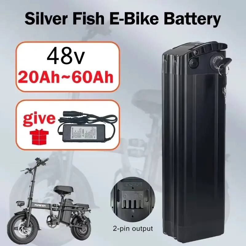 Najpredávanejšia batéria CityCoco Electric Scooter Battery 48V pre 250 W ~ 1500 W vodotesná lítiová batéria+2A nabíjačka EÚ/USA