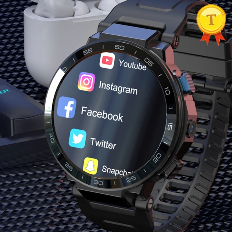 Najpredávanejšie 4G LTE Smart Watch 6 GB+128 GB 1200 mAh Camera Men's SmartWatch Support SIM Card GPS WiFi Hotspot Sports Tracker