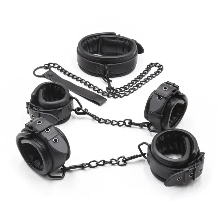 Najvyššia kvalita BDSM Bondage set putá a členkový golier fetiš otroky sexuálne hračky Bondage muž ženy sexuálne hry pre páry.