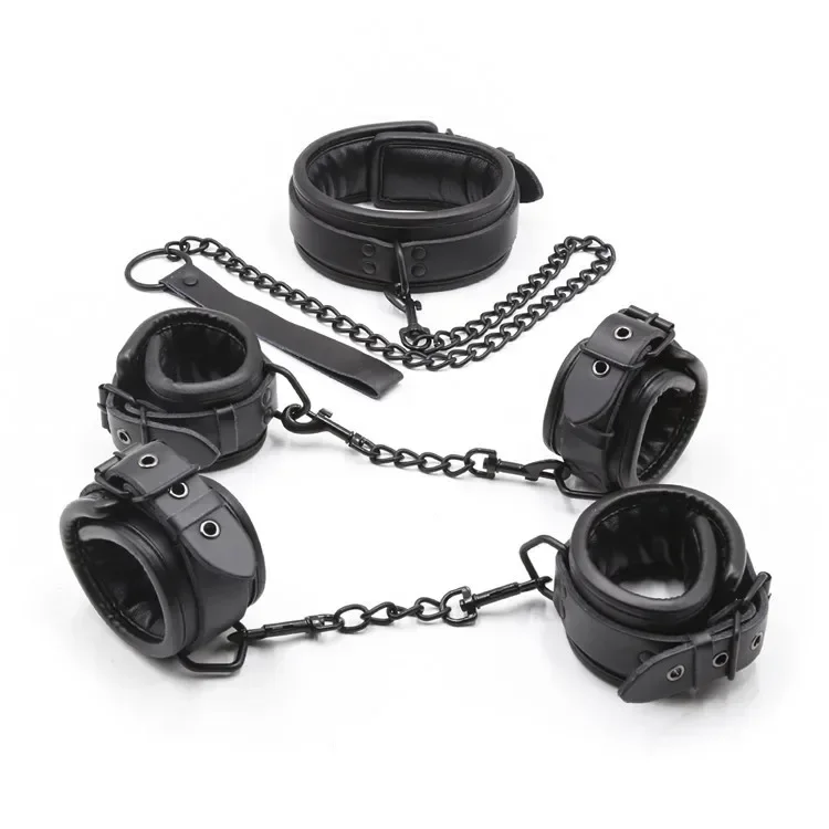 Najvyššia kvalita BDSM Bondage set putá a členkový golier fetiš otroky sexuálne hračky Bondage muž ženy sexuálne hry pre páry.