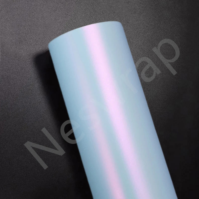Najvyššia kvalita domáceho maznáčika Matte Pink Blue Vinyl Wrap (PET vložka) Ultra matný posun vinylovej zábal Kvalita záruky