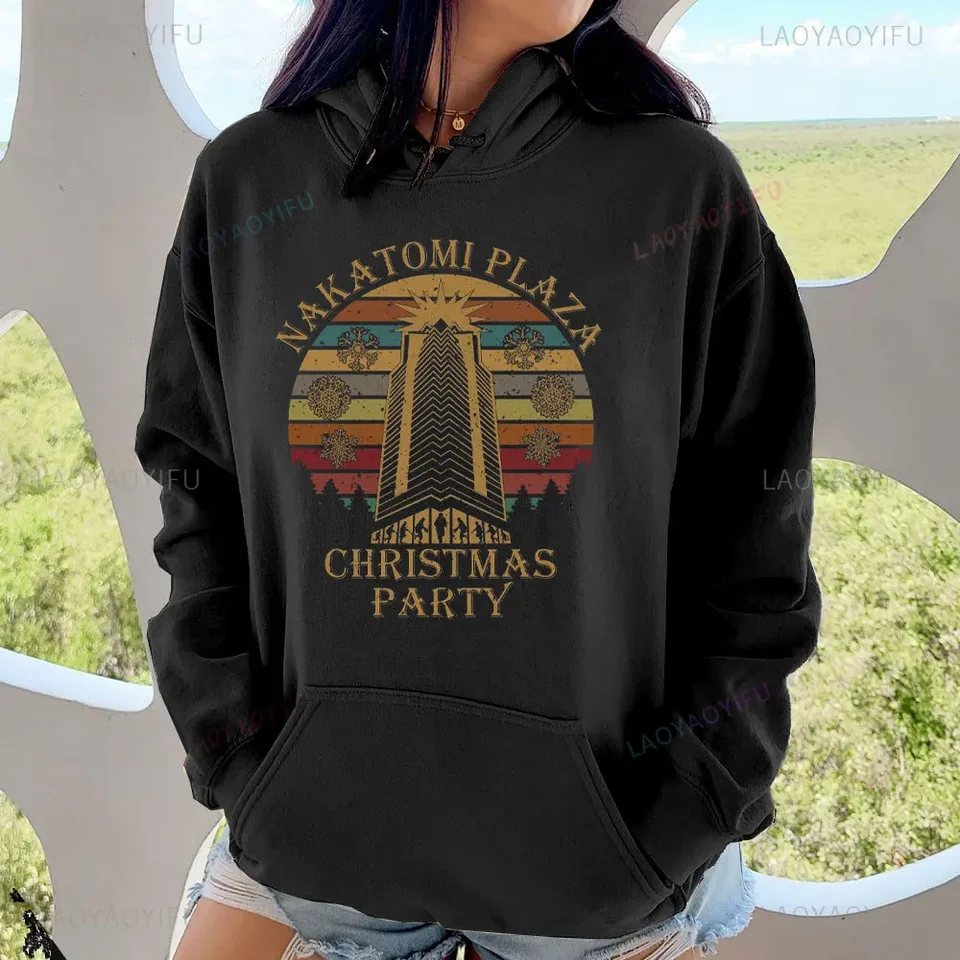 Nakatomi Plaza vianočné večierky Ženy Mikina Die Hard Fan Hoodie Hoodie Graphic Nakatomi Plaza vianočné večierky 1988 Hoody