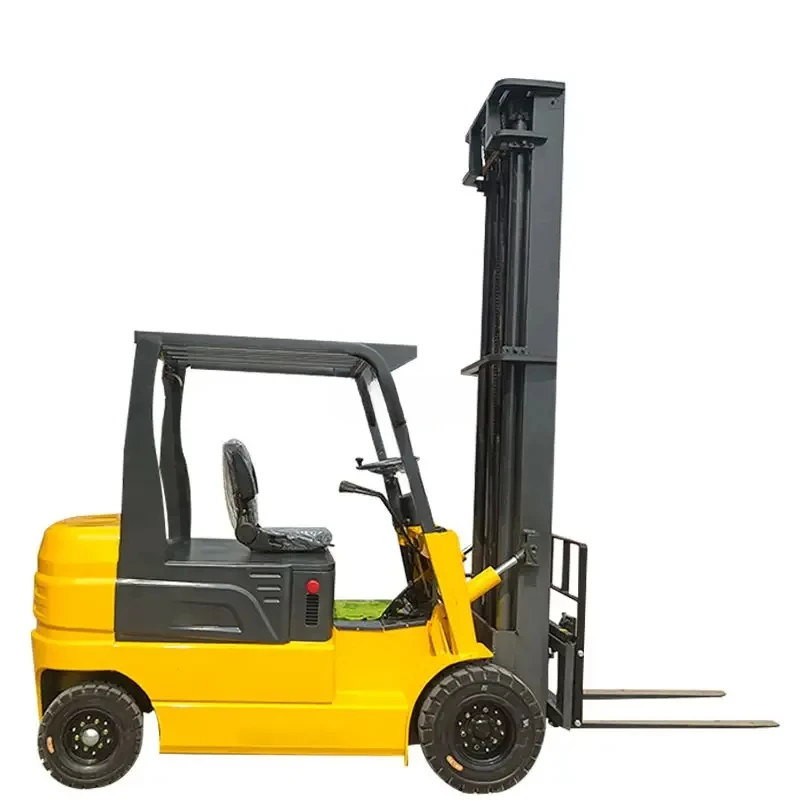 Namontované malé elektrické vysokozdvikové vysokozdvižné vozíky 1 ton 2 ton 3 ton Zaťažujúce a vykladacie vysokozdvižné vozíky All-elektrická hydraulická manipulácia