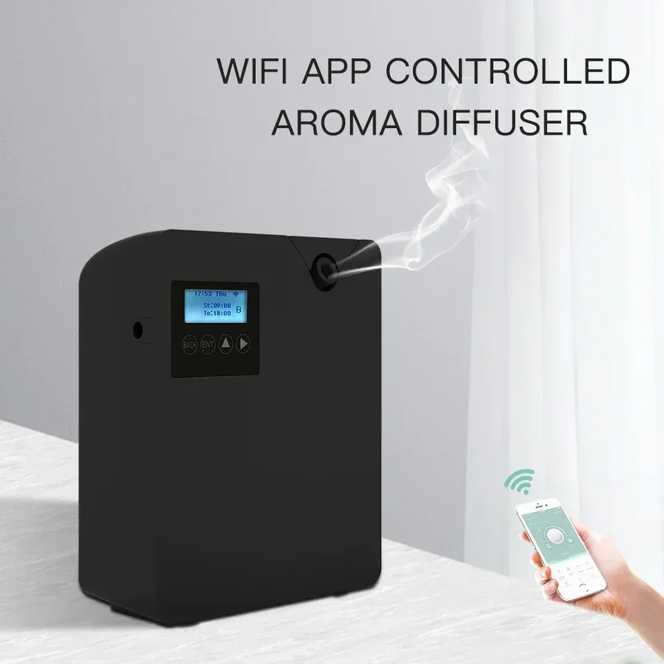 NAMSTE WiFi Bluetooth Esencial Oil Difusater Timemer Funkcia Aromatická vôňa zariadenia pre domáce hotelové vodné aróma Difúzor